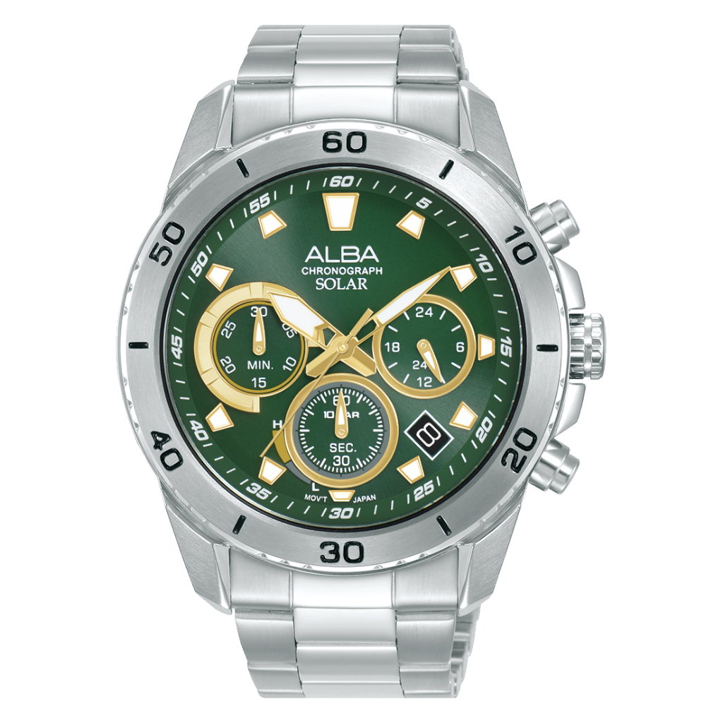 Jam Tangan Alba Men Solar Chronograph AZ5011 AZ5011X1 Original Garansi Resmi