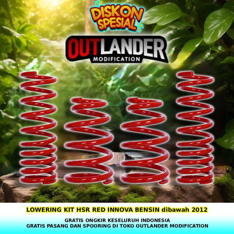PER CEPER INNOVA BENSIN |LOWERING KIT HSR RED INNOVA BENSIN dibawah 2012