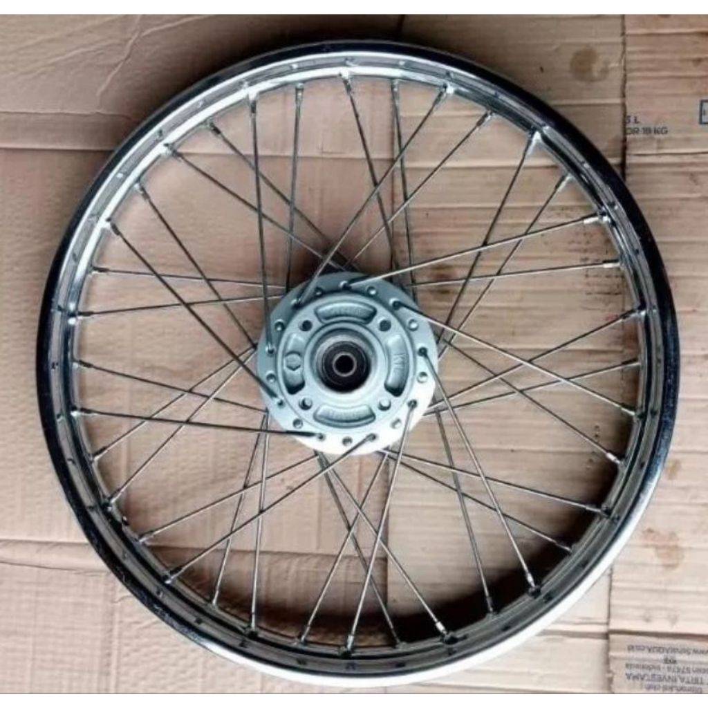 velg depan jari-jari motor karisma Supra x 125 asli Honda original copotan siap pakai