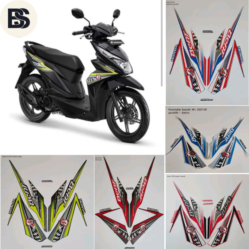 Stiker Striping Les Motor Standart Original Beat Fi 2018