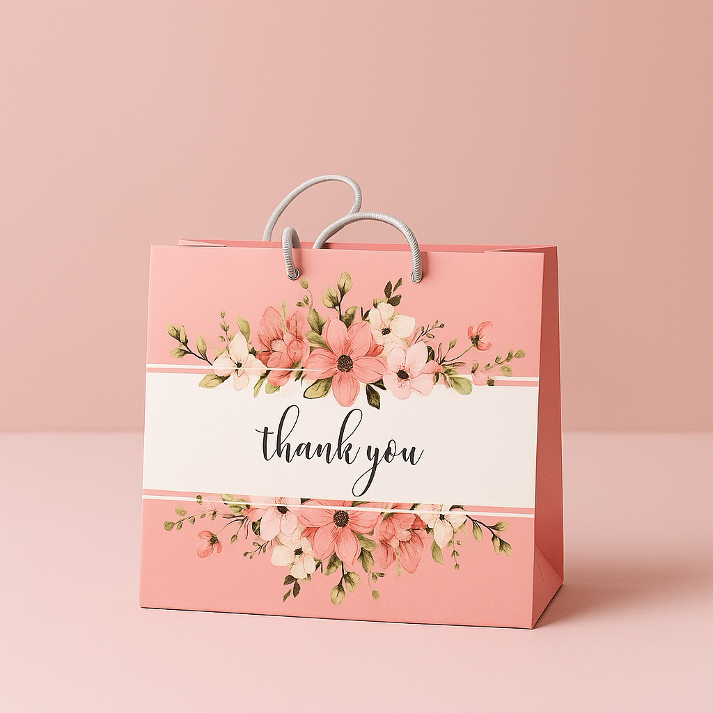 

PAPERBAG PINK CENTER FLOWER