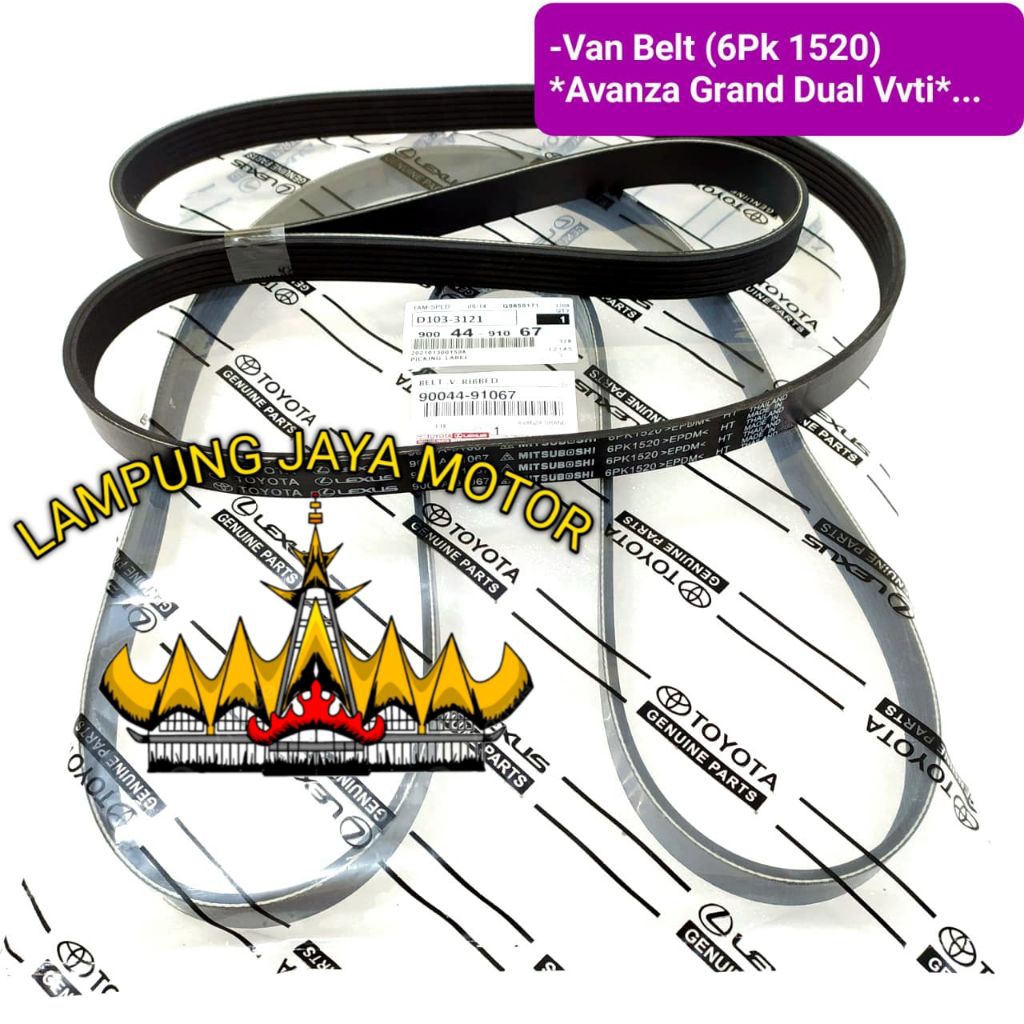 FAN BELT / TALI KIPAS / V BELT AVANZA GRAND DUAL VVTI (6PK-1520)