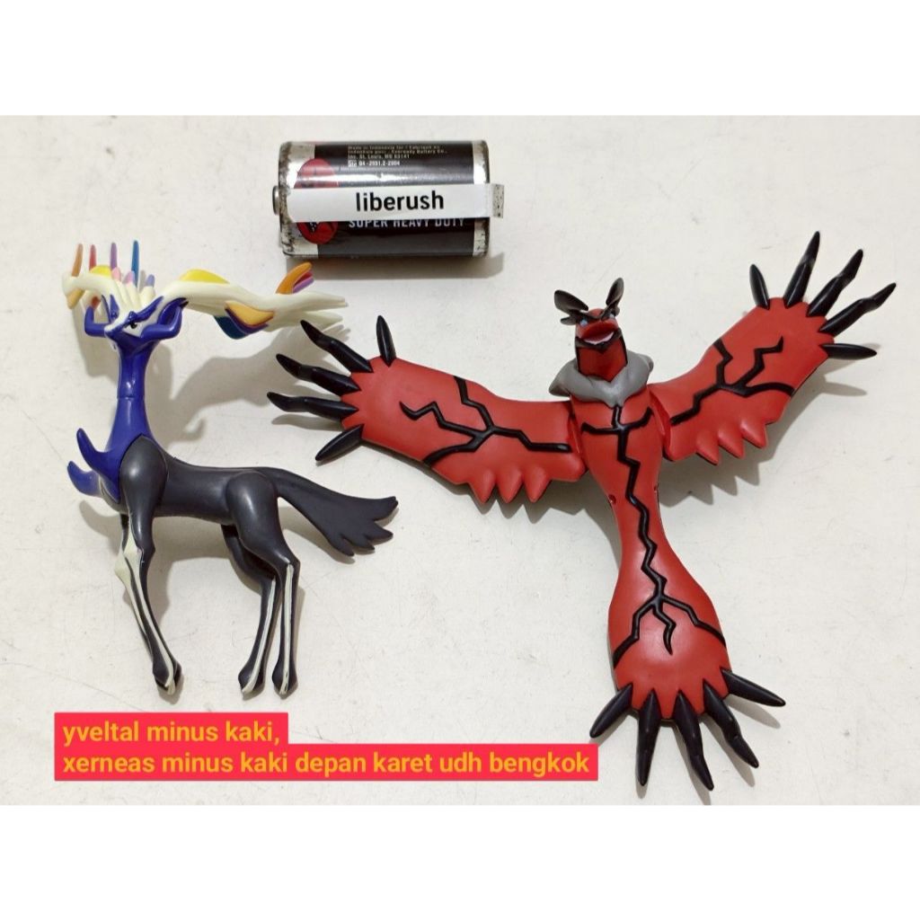 Set junk nintendo pokemon moncolle legend ml legendary xerneas yveltal pokemon x & y action figure