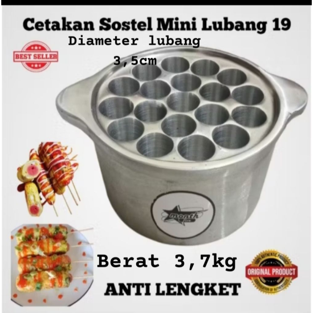 "Wajan Sostel Mini 19 Lubang"