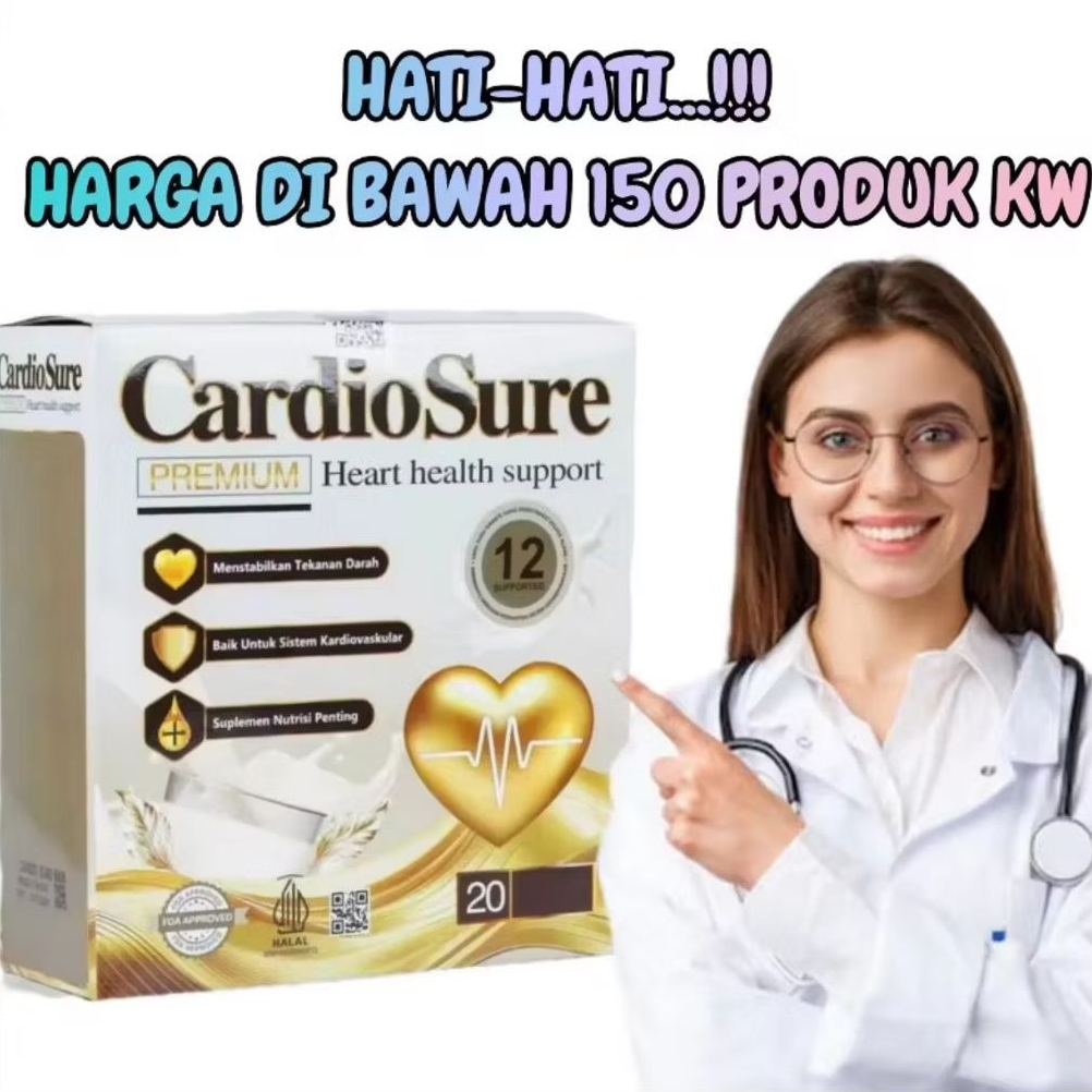 

PROMO 2 BOX - CARDIOSURE MILK SUSU OBAT HIPERTENSI ATASI MASALAH JANTUNG KOLESTROL VITAMIN ASAM URAT ASLI ORIGINAL