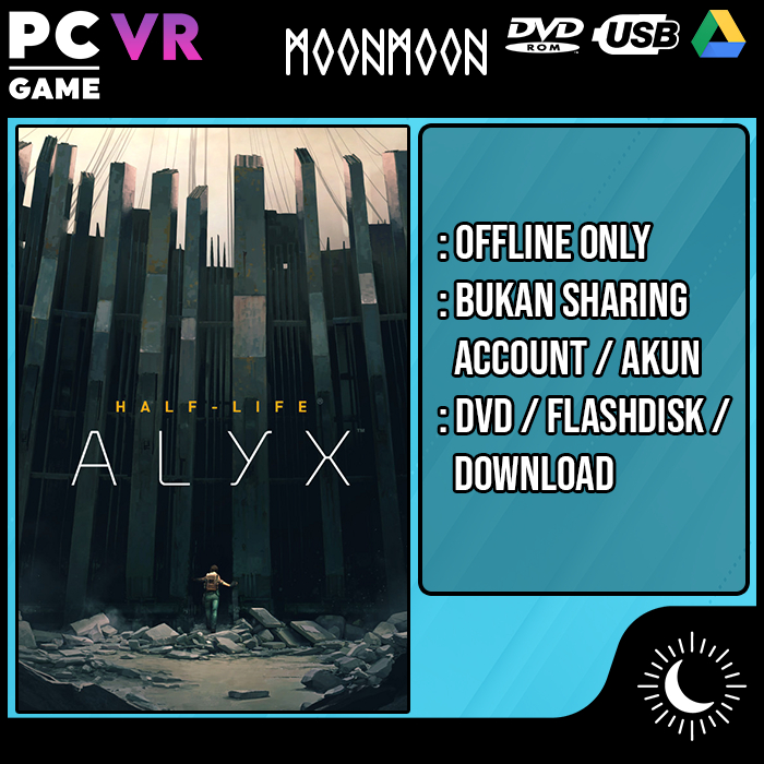 Half-Life Alyx PCVR & No VR MOD Game PC Laptop Termurah