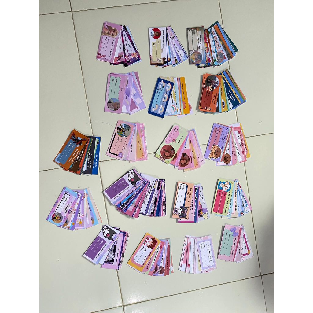 

LABEL BUKU TULIS CUSTOM LUSINAN