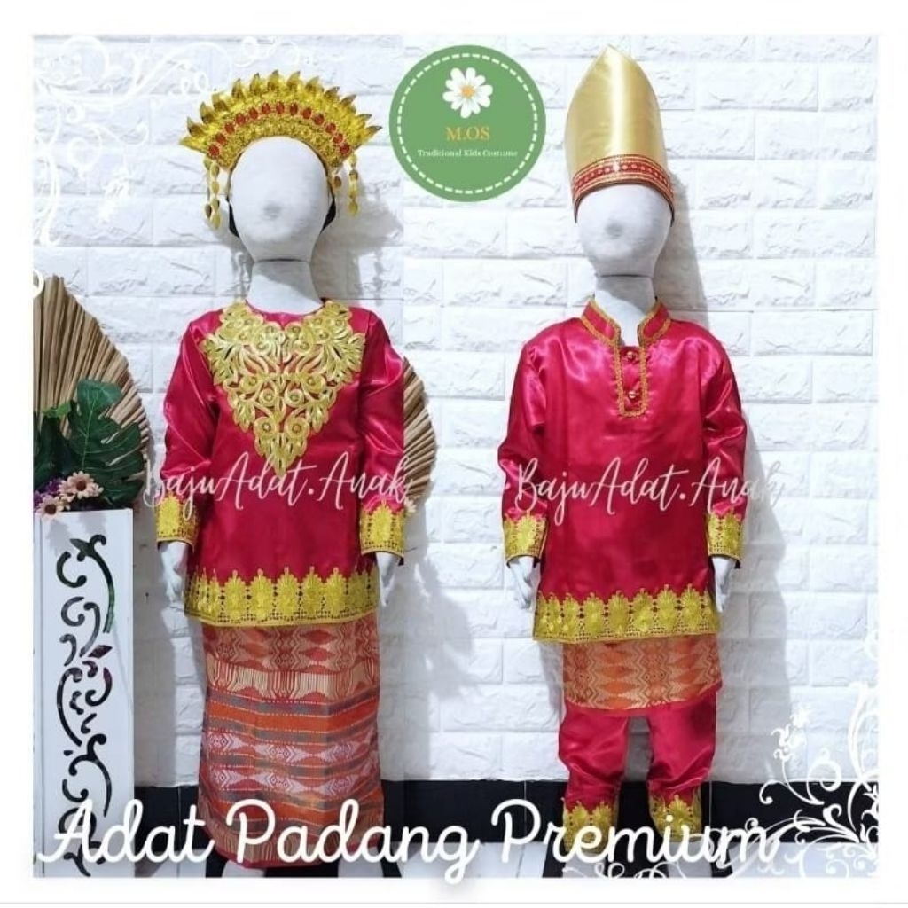 BAJU ADAT PADANG / BAJU ADAT MELAYU ANAK PEREMPUAN | BAJU ADAT MELAYU ANAK LAKI-LAKI | BAJU DAERAH P