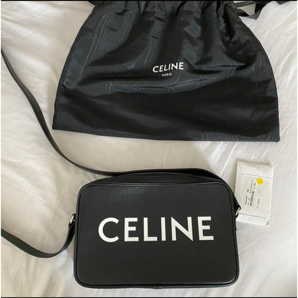 celine bag preloved tas celine preloved excellent condition. black celine bag sling selempang