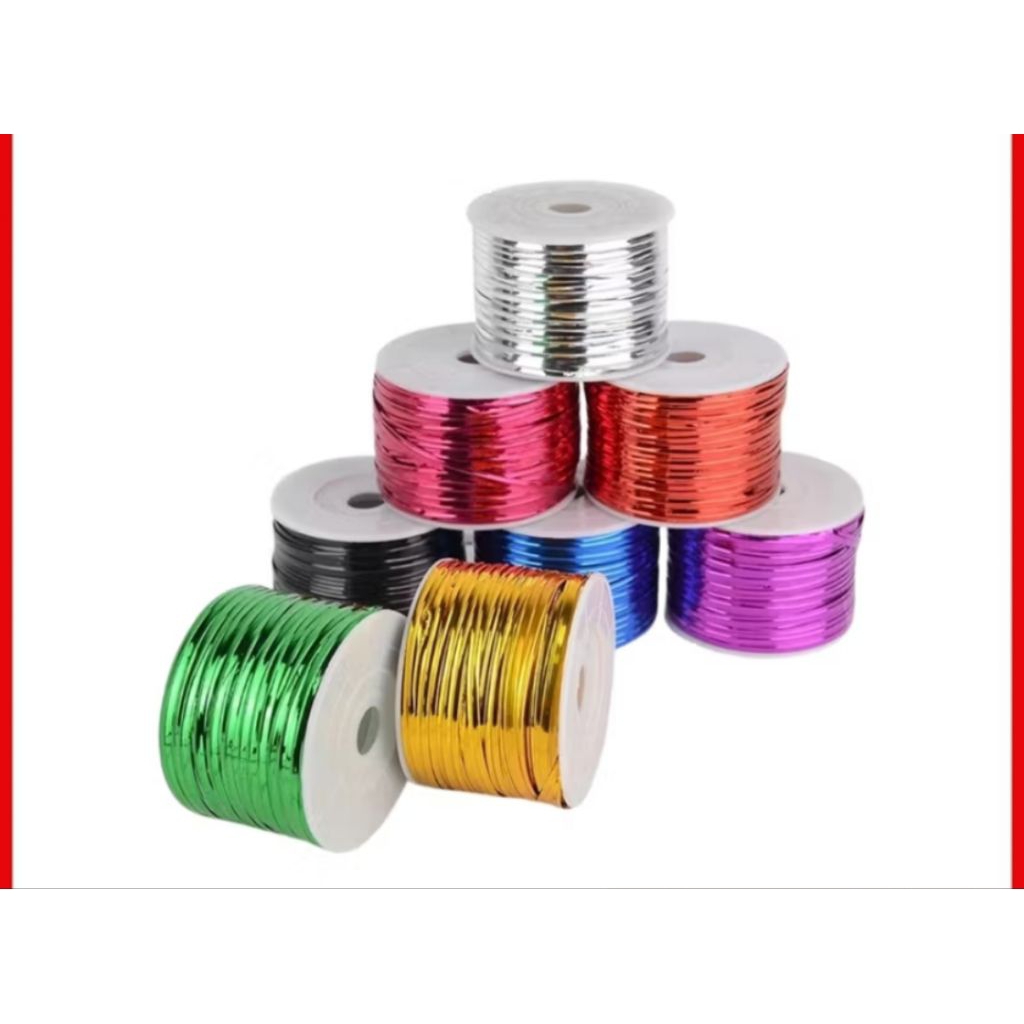 

Tali Kawat Pita Twist Tie Per 1 Meter Warna Warni Bungkus Kawat Pita Souvenir Kado Hampers