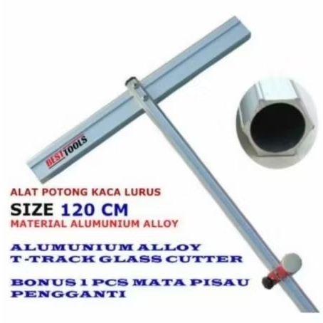 Straight Glass Cutter T / Pemotong Kaca Lurus / T Glass Cutter size 120cm