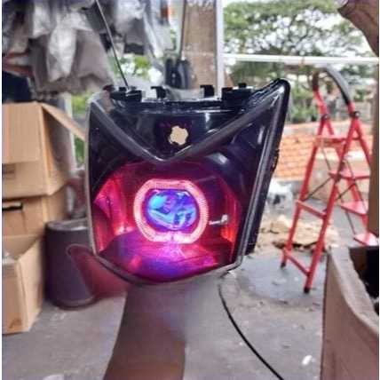 LAMPU MOTOR DEPAN BEAT FI 2012 - 2015 BILED SUPER TERANG PUTIH LED