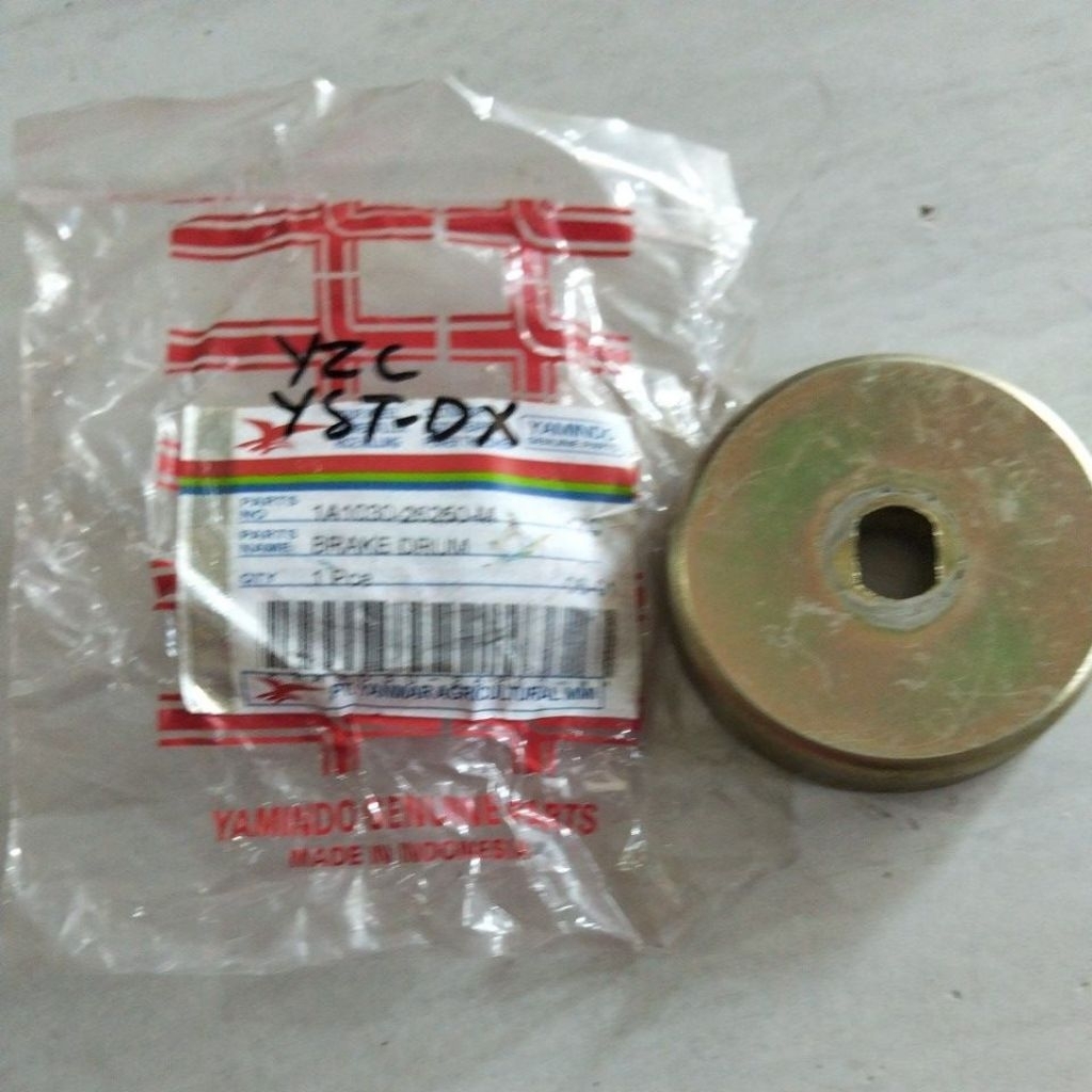 Brake drum tutup kampas Rem Yanmar YZC TF-105 dan Yst DX TF-85