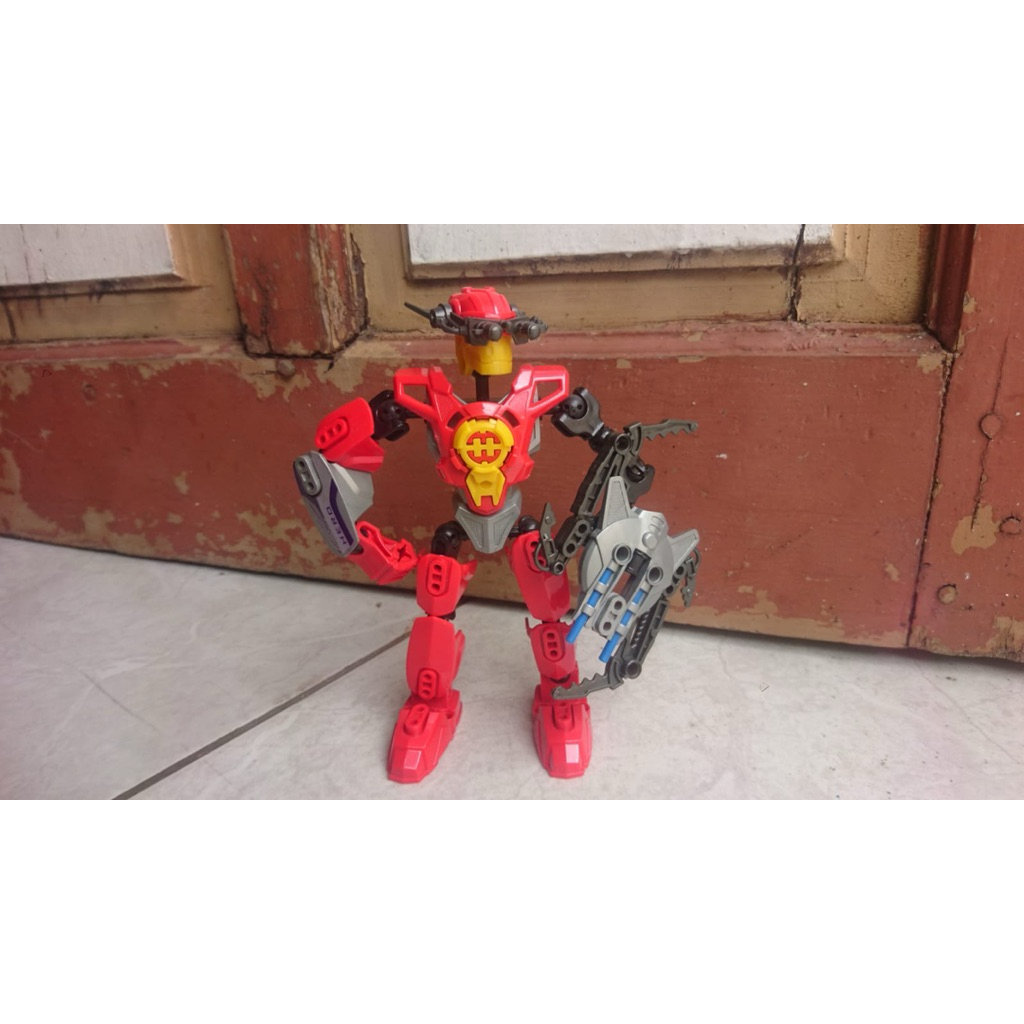 Mainan Robot Action Figure Earth Tutelary War For The Invader From The Space Hero Factory Furno 2.0 