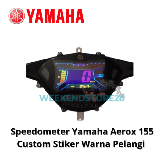 Speedometer Yamaha Aerox 155 Original Custom Warna Pelangi