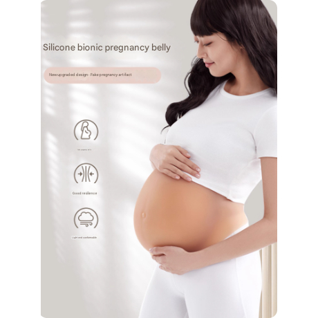 EDS Perut Palsu Kehamilan Tanpa Kulit / Perut Hamil Palsu Silikon / Perut Hamil Alat Peraga Foto Kin
