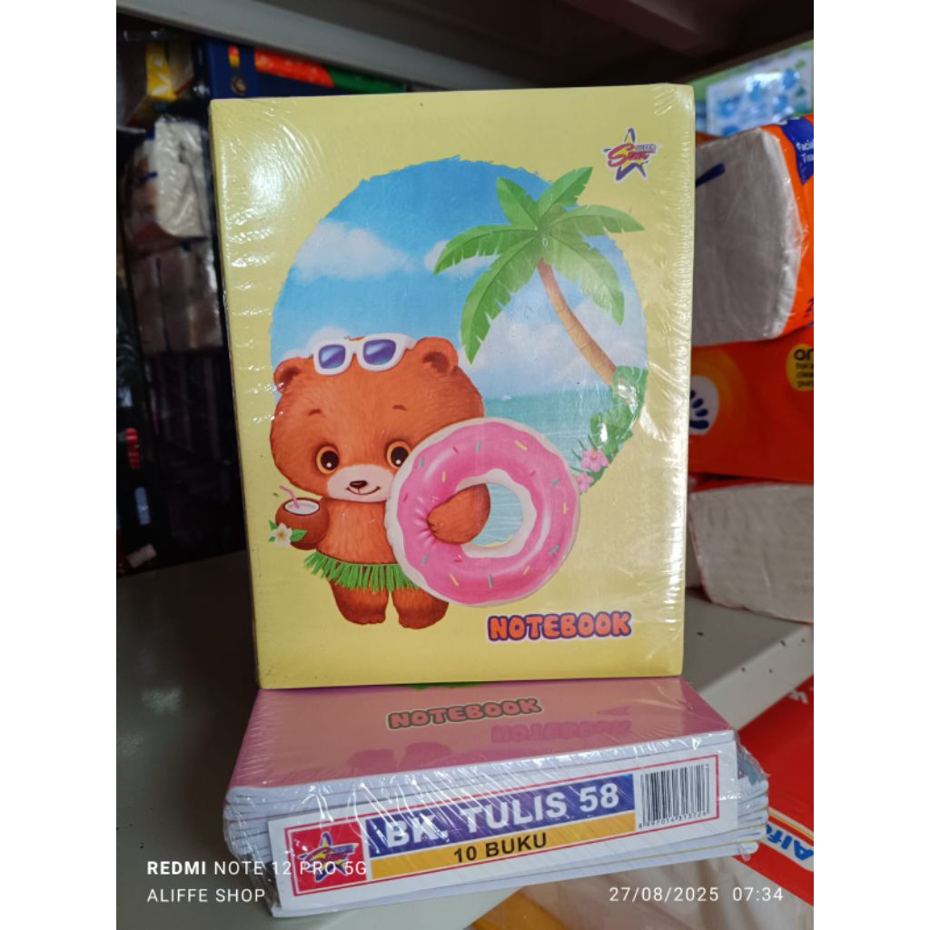 

[all star] 1 pak isi 10 buku tulis kecil all star 58 lembar