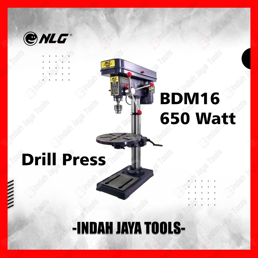 NLG BDM16 Mesin Bor Duduk 16 mm 650 Watt - Bench Drill Press