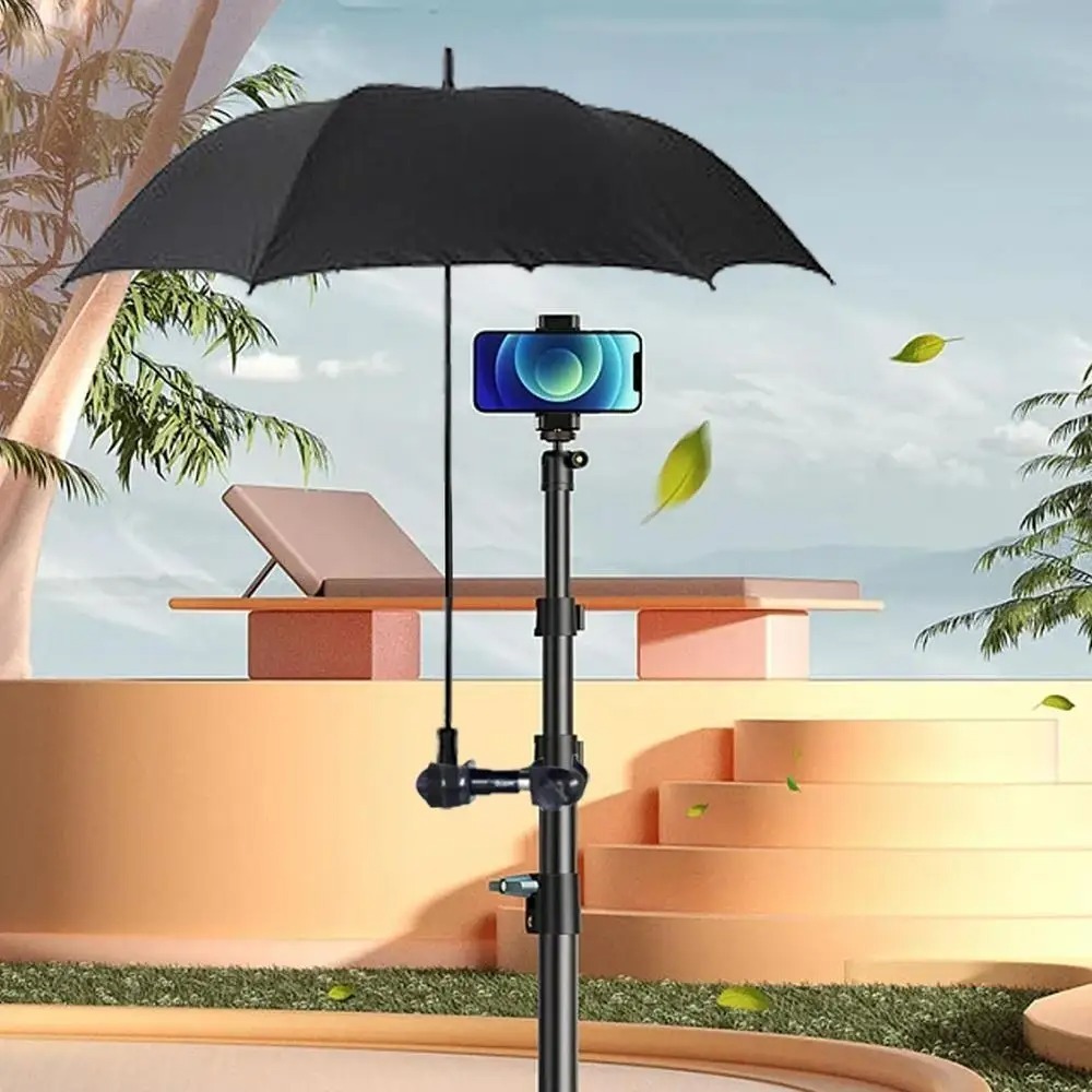 -IKIAELO- Holder Payung Pegangan Tripod Klip Bracket Payung TripodJepit Holder Payung Untuk Tripod