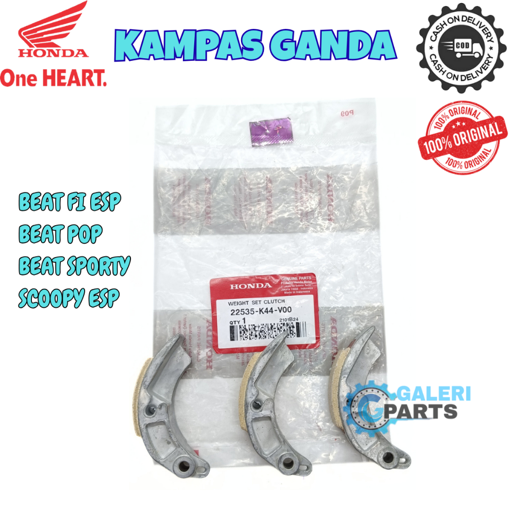 ORIGINAL KAMPAS GANDA KOPLING CVT ORISINIL HONDA K44 BEAT FI ESP BEAT SPORTY CW CBS BEAT POP SCOOPY 