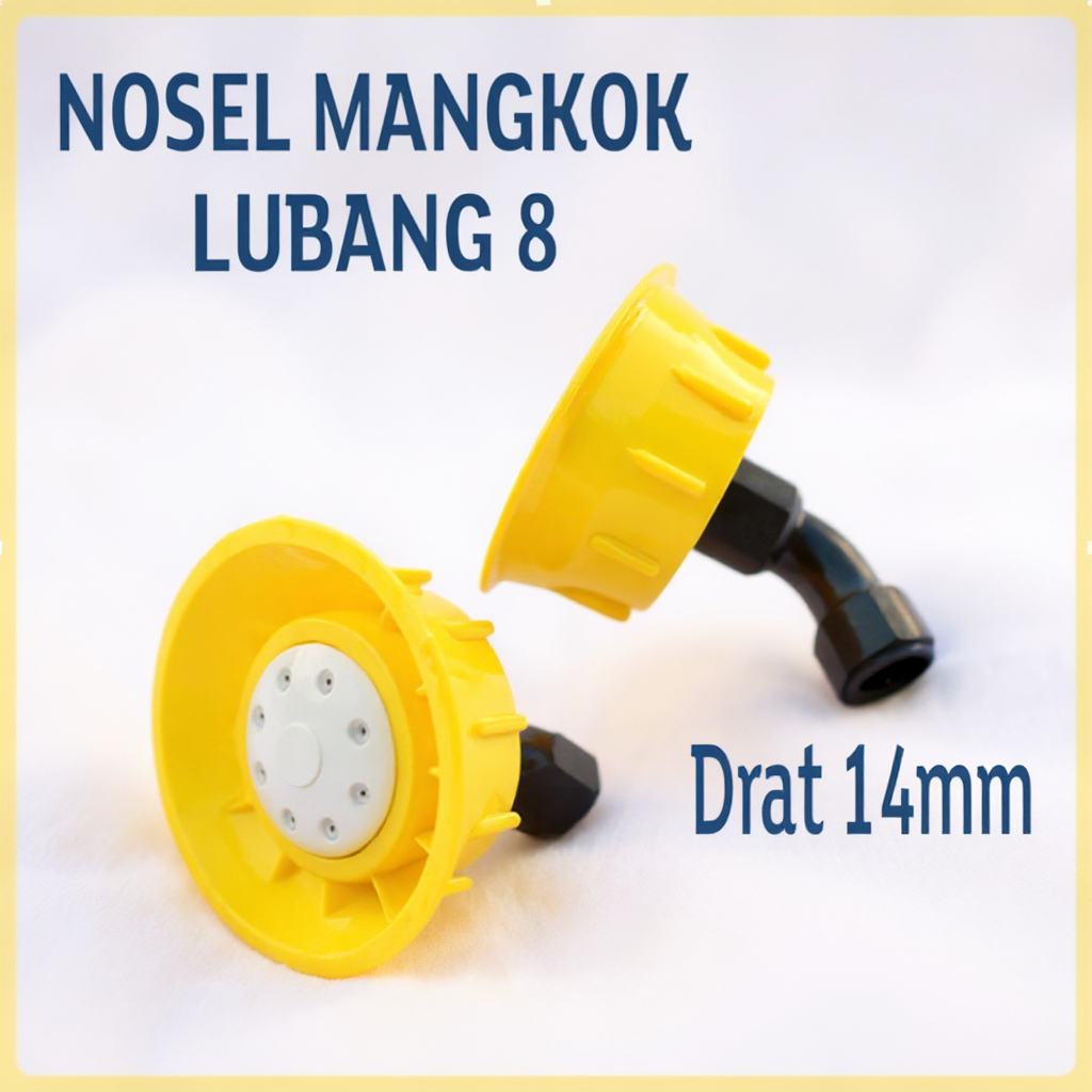 NOZZLE / NOZEL SPRAYER PLASTIK LUBANG 8/NOZEL SPUYER SPRAYER LUBANG 8 MANGKOK SUPER KABUT/ NOZZLE L8