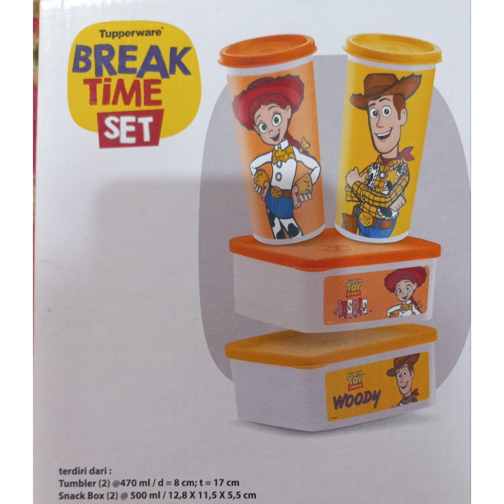 Break Time Set Tupperware Ori