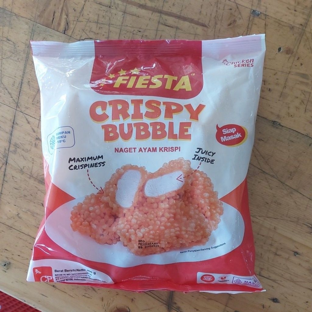 

FIESTA NUGGET AYAM CRISPY BUBBLE 400GR