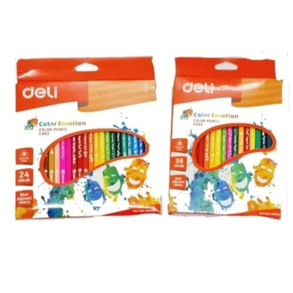 

DELI - PENSIL WARNA / PERLENGKAPAN MENGGAMBAR / PENSIL COLOUR SOFT