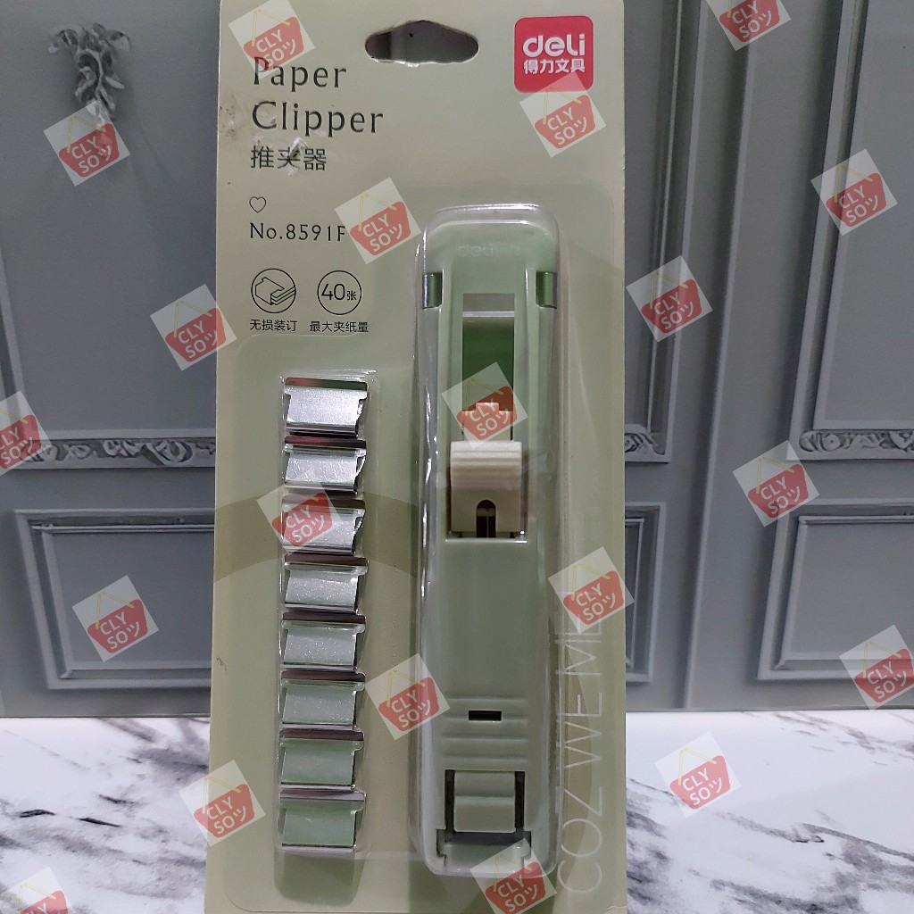

Deli Paper Clipper No. 8591F Binder Clip Otomatis – Cocok untuk Kantor & Sekolah Praktis & Kuat Stationery