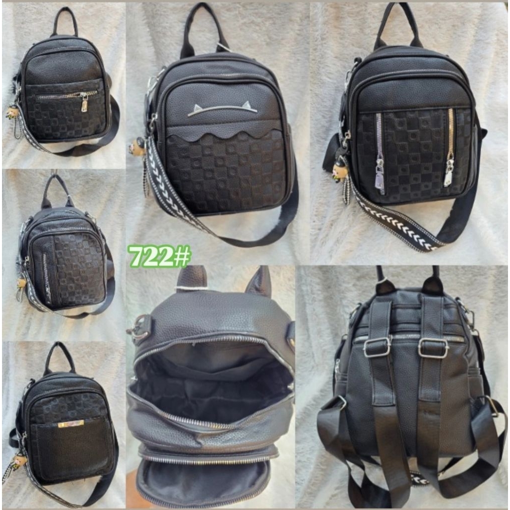 Ransel Wanita - Ransel Kulit Import Mini 722