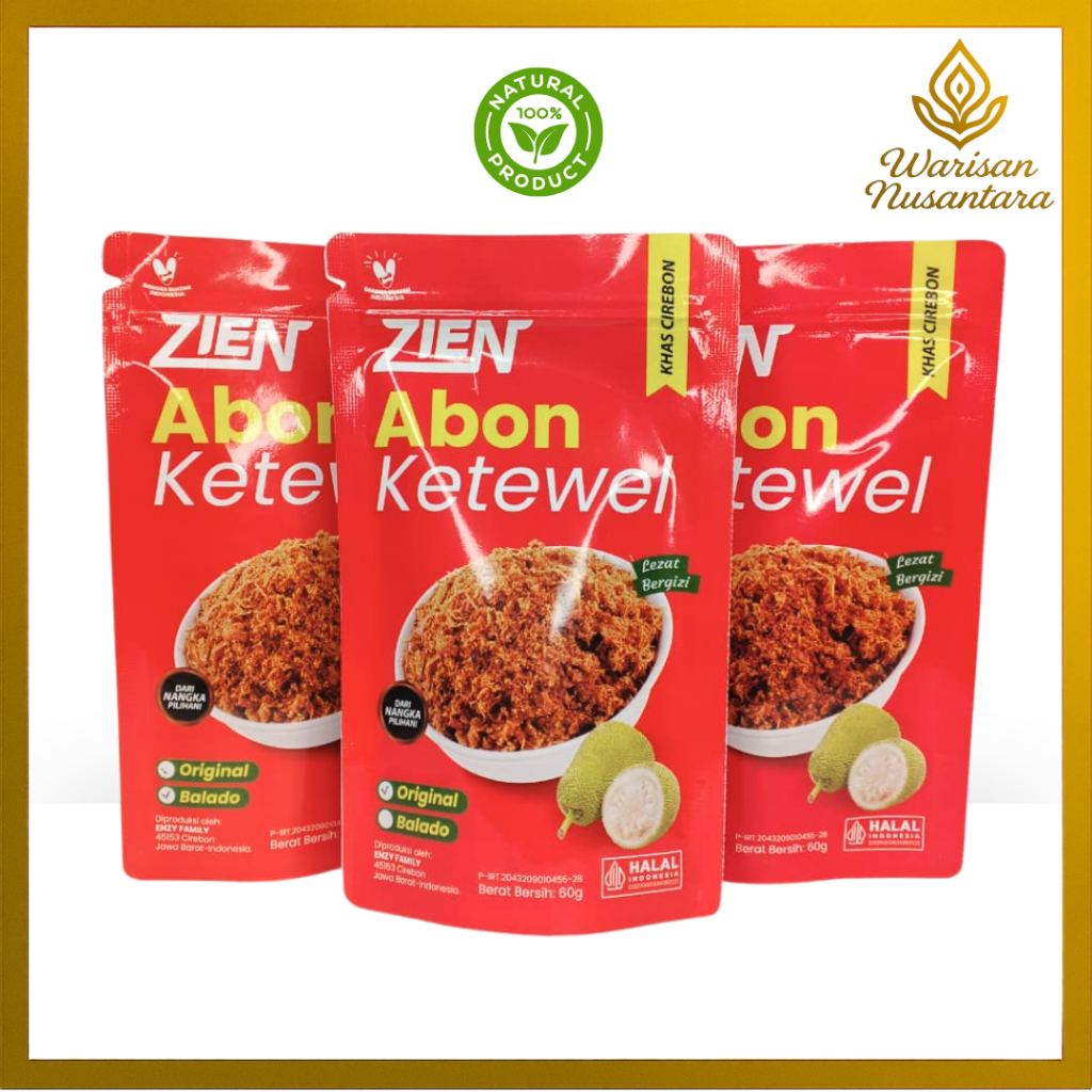 

Abon nangka vegetarian merek ketewel sehat dan bergizi khas cirebon