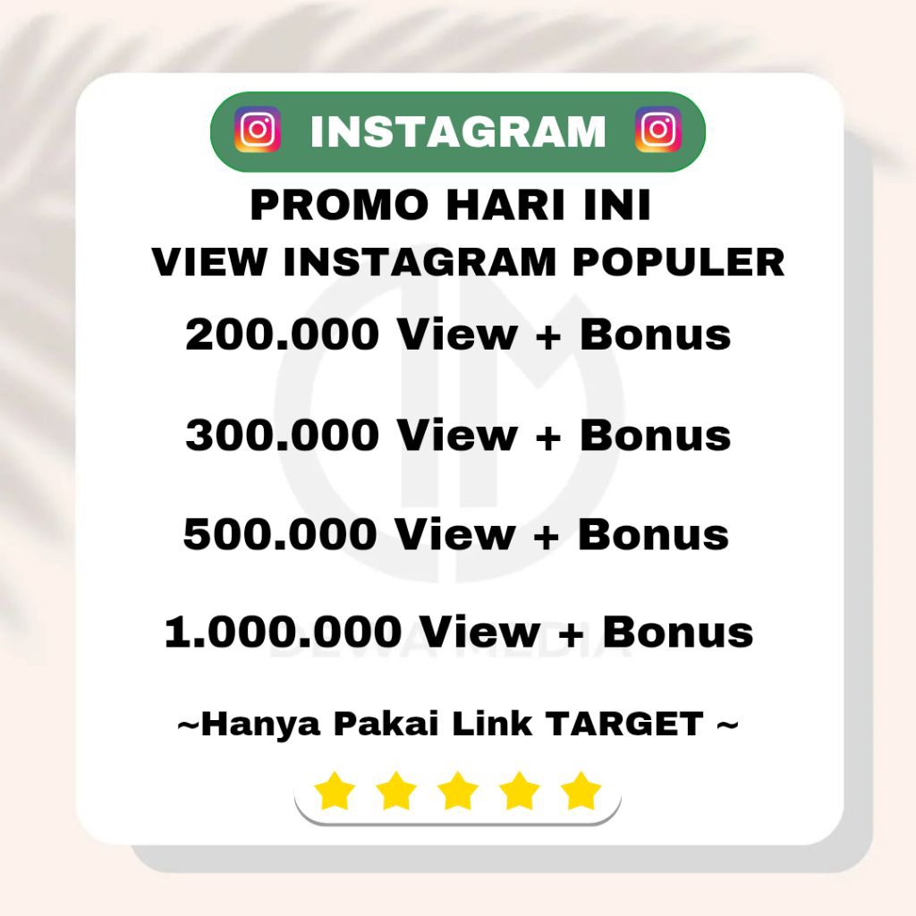 Promo View Reel View Video Inst4gram