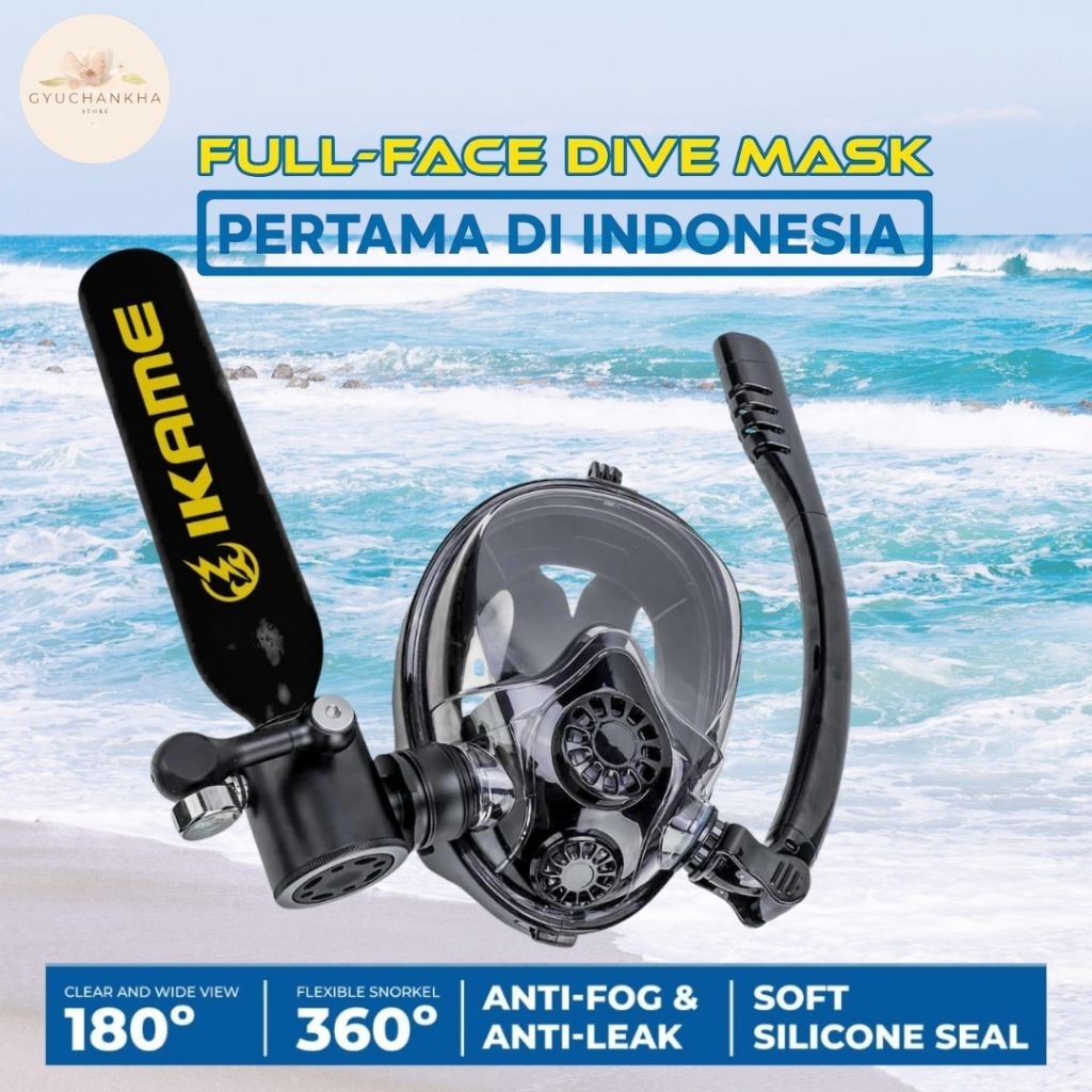 Masker Diving Snorkeling Diving Scuba - Mask Full Face