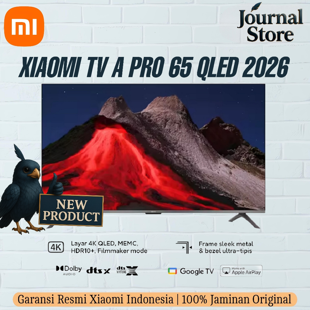 Xiaomi TV A Pro 65 2026 4K QLED 65 Inch Google TV Garansi Resmi Xiaomi Indonesia