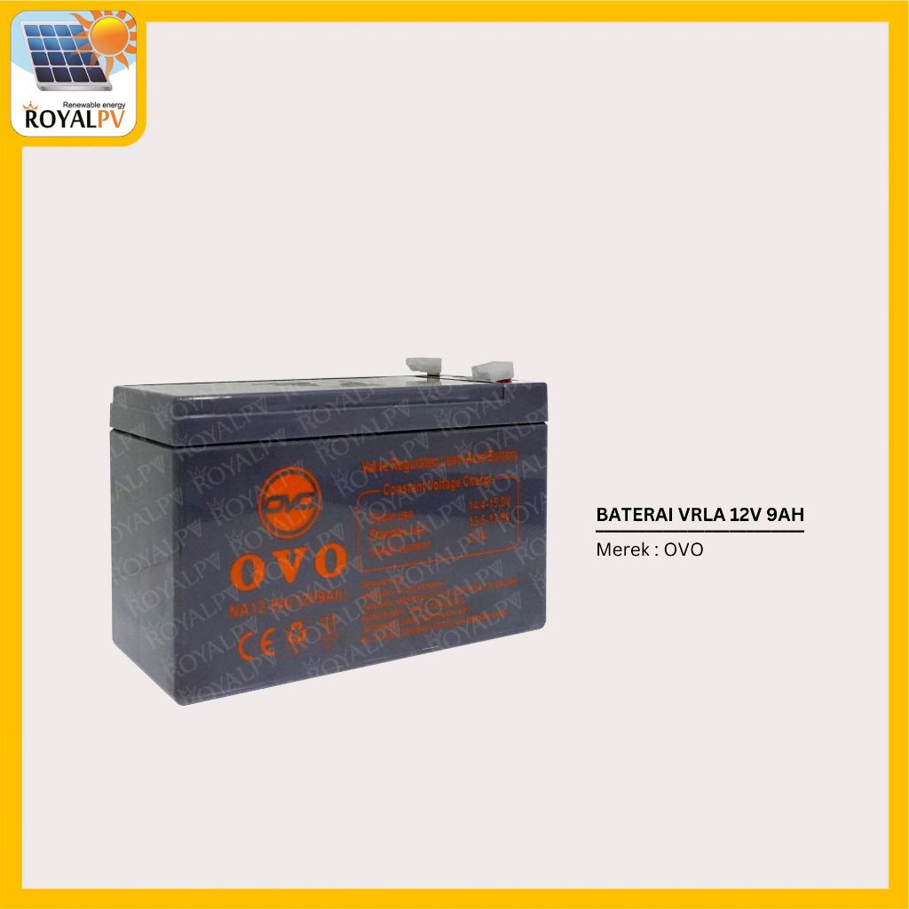 Baterai ups ovo 12v 9ah, aki ups 12v 9ah, battery ups 12v 9ah