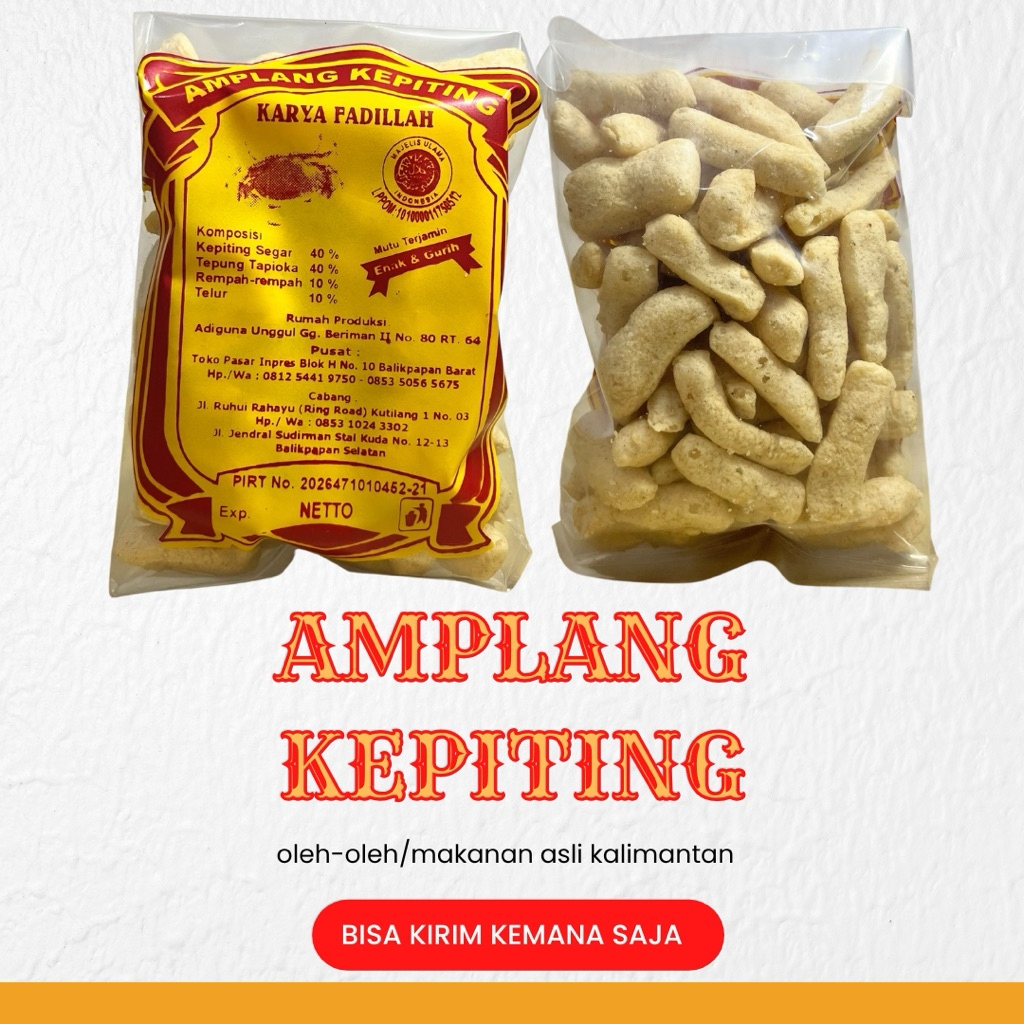 

[New] Amplang Asli Balikpapan Varian Kepiting | Gurih & Renyah