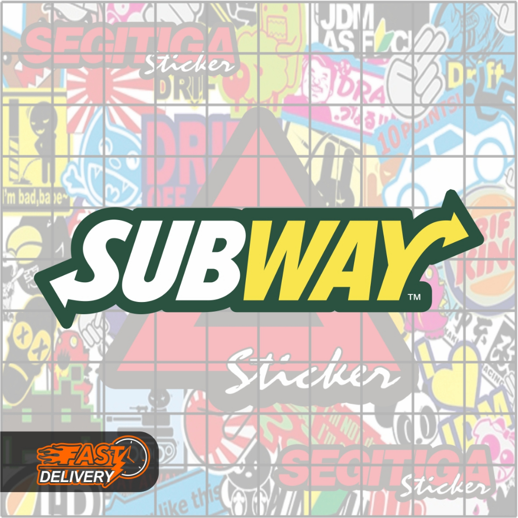 

Sticker Subway Ukuran 8.5 x 2.5 Cm