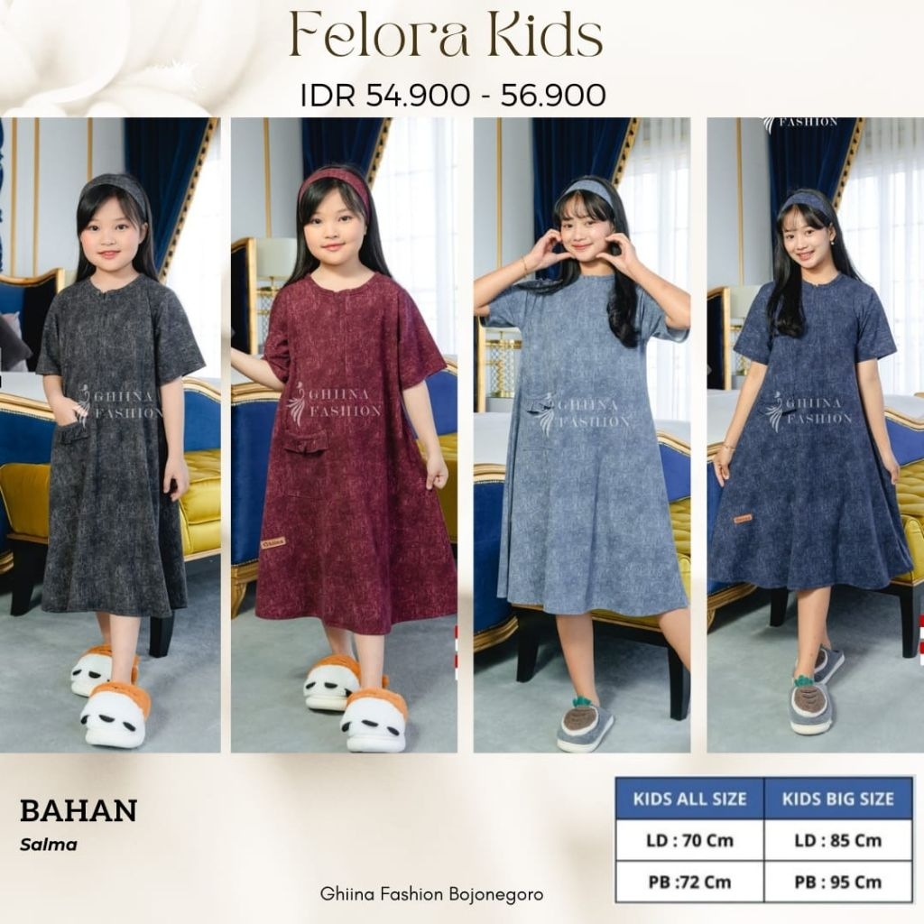 Daster anak felora kids ghiina fashion