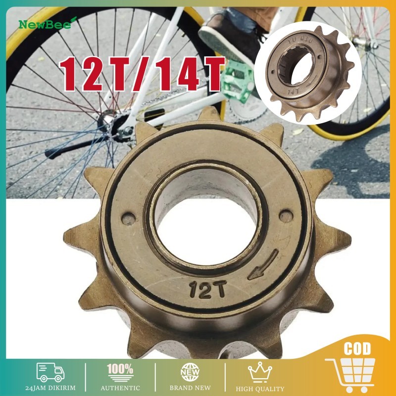 Freewheel 12T 14T Freewheel Gir Gear Sprocket Sepeda Single Speed Gear Gir Sepeda Belakang BMX Fixie