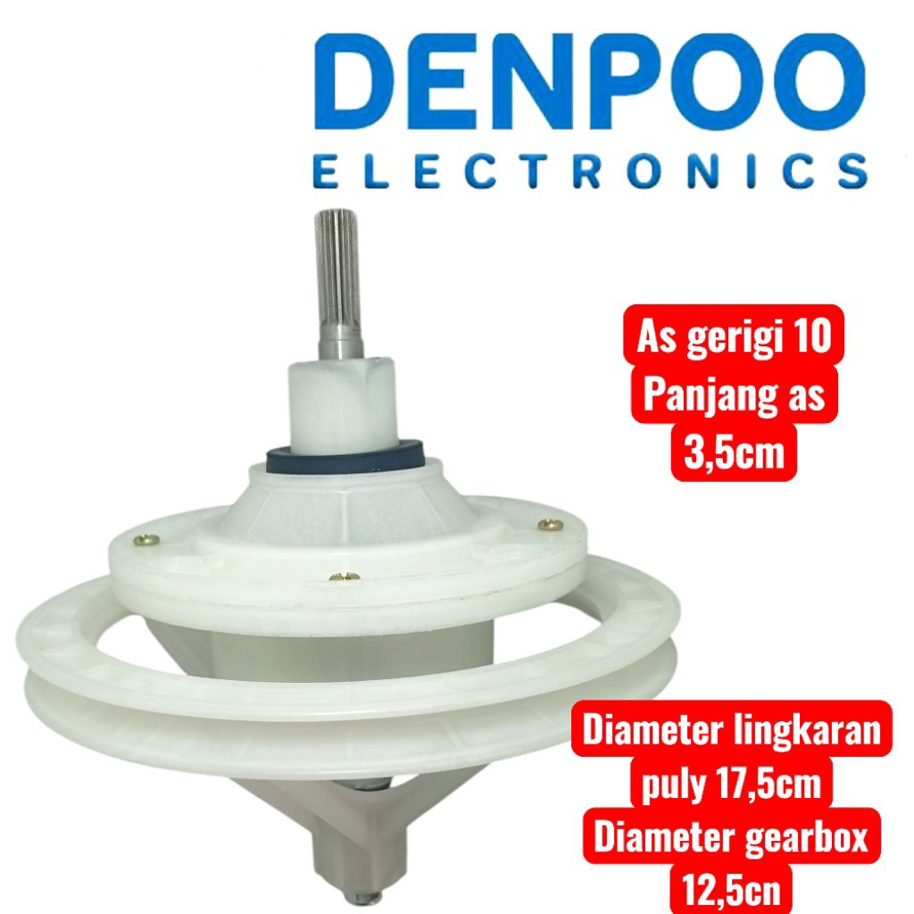 gearbox mesi  cuci denpoo DW-1190 mesin cuci denpoo 2 tabung