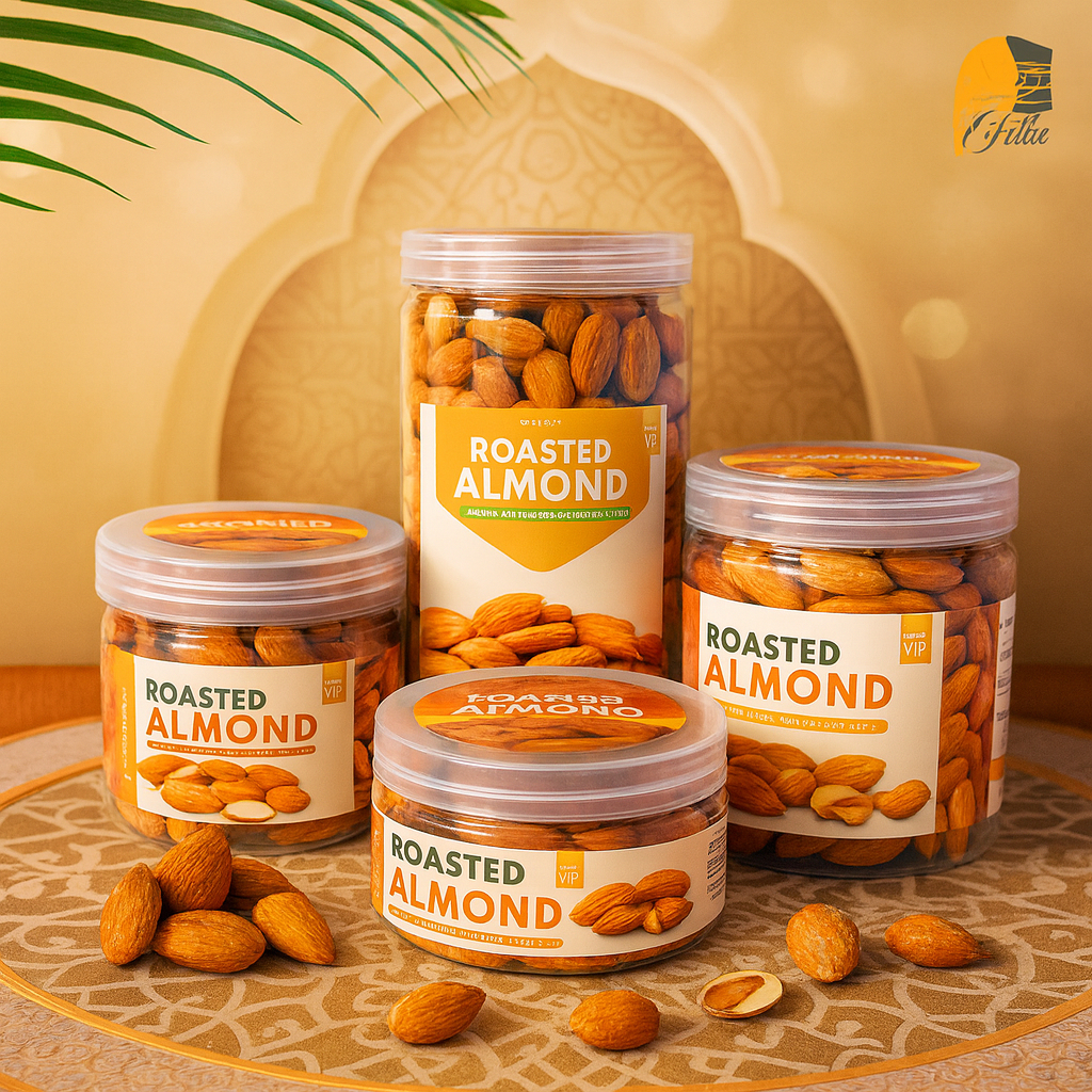 

Kacang Almond Toples Panggang Kulit Premium Organik Roasted Almond Original Natural Oleh Oleh Umroh