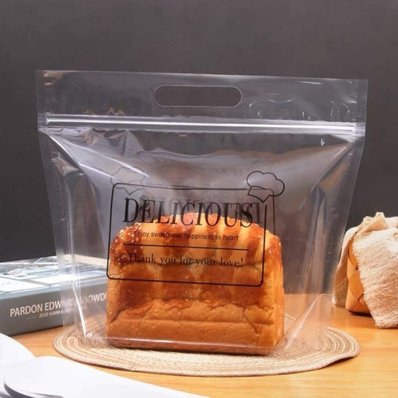 Plastik Ziplock Transparan Tebal Roti Tawar l Kantong Plastik Roti Tawar Donat Roti Manis