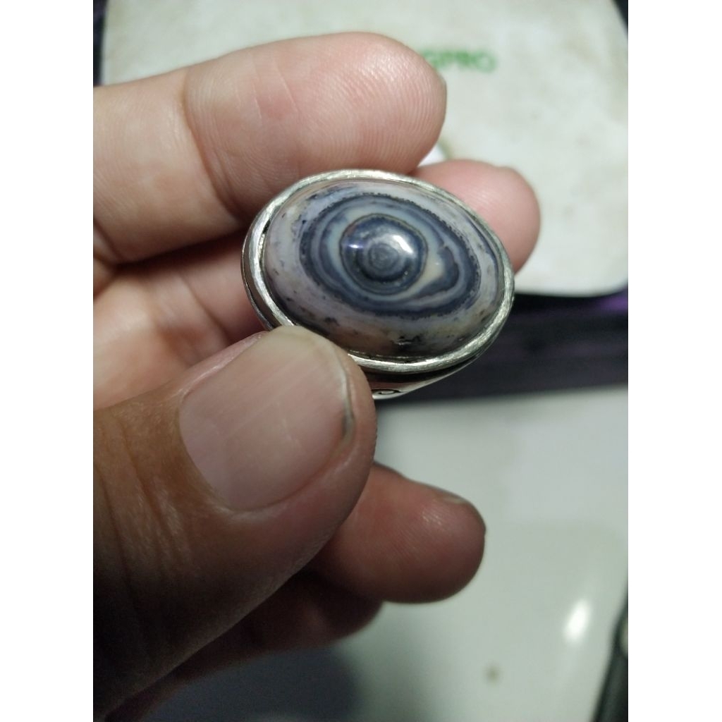 Batu Jasper Motif Gambar Mata Unik 50/1039