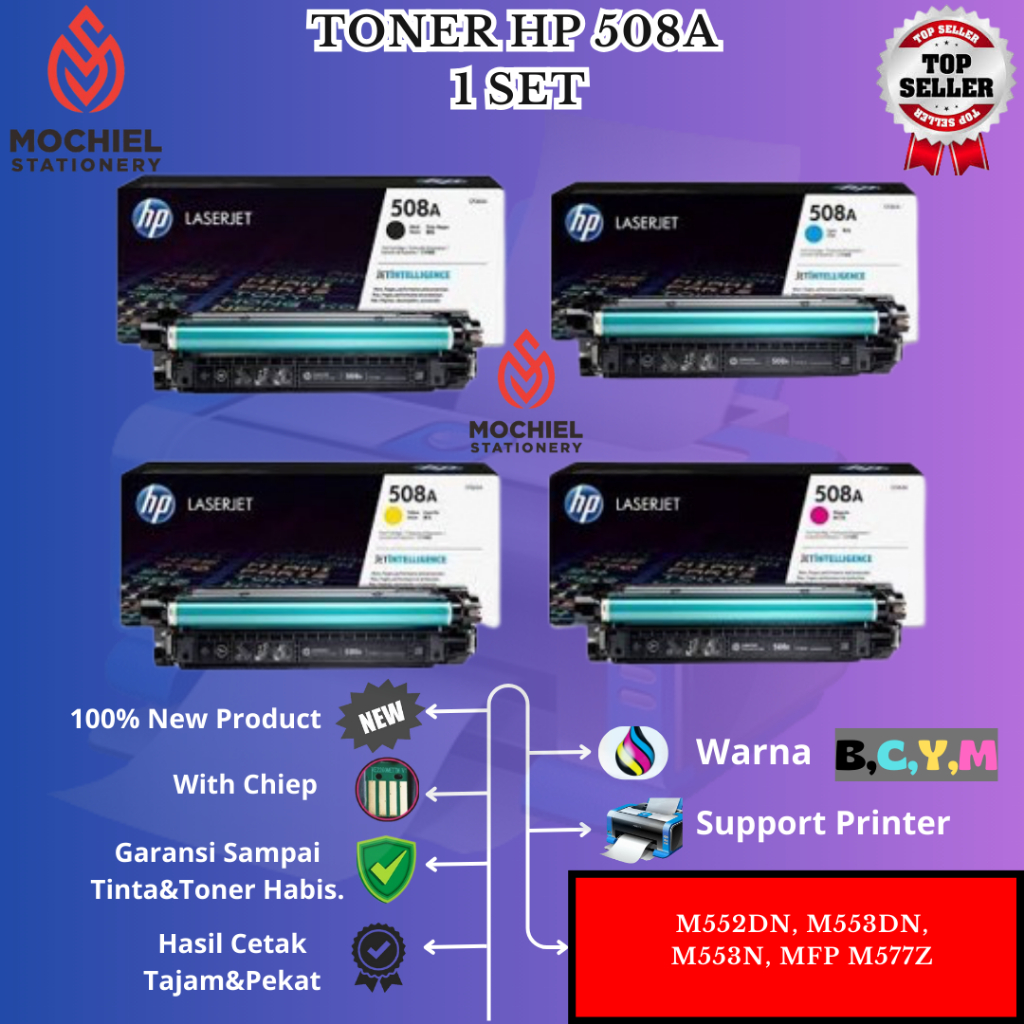 HP Laserjet 508A Magenta Toner Cartridge (CF363A) Printer M553dn, M553n, M553x, M577dn, M577f