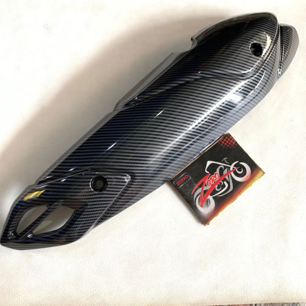 COVER TUTUP KNALPOT NMAX NEW/NMAX TURBO/NMAX NEO/NMAX NEO S/AEROX NEW CARBON IMPORT ZORO
