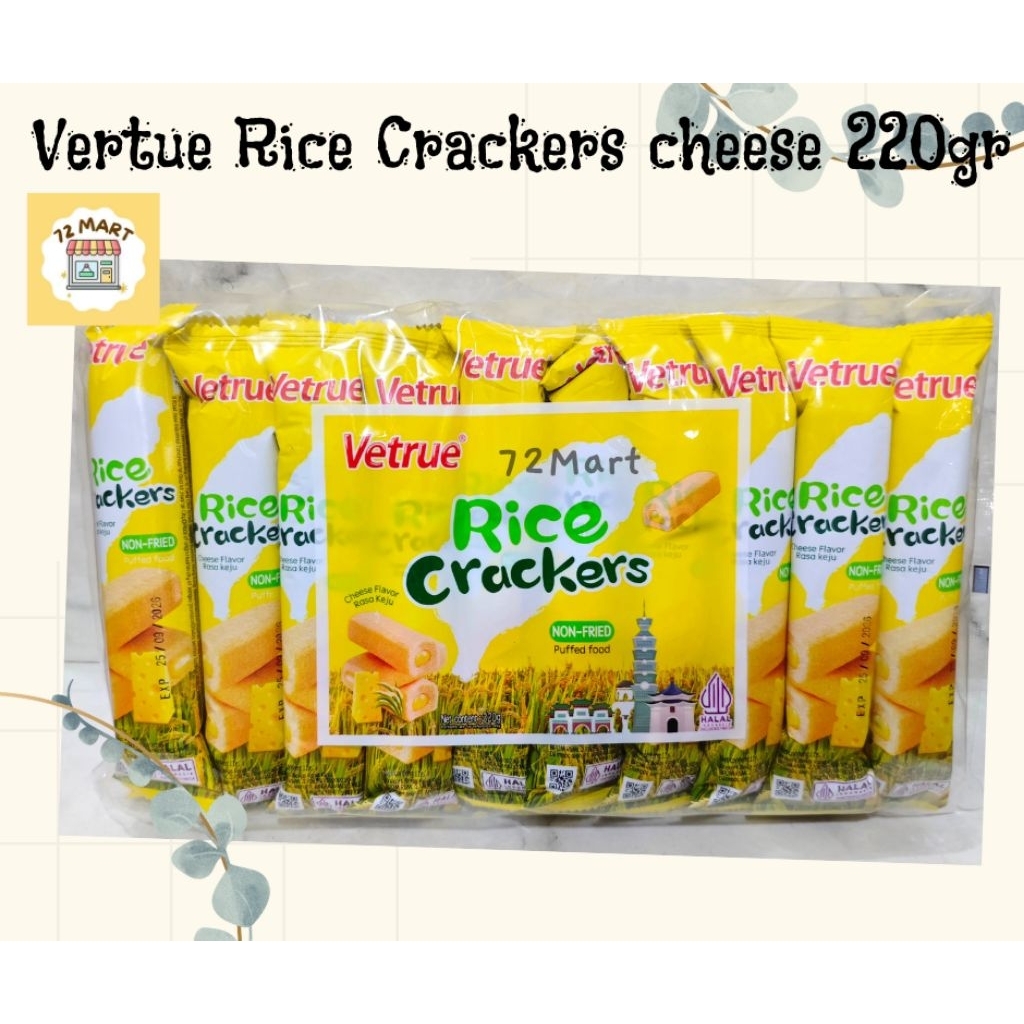 

Vetrue Taiwan Rice Crackers Stick 200gr | Krackers Beras | Cheese | Vegetable