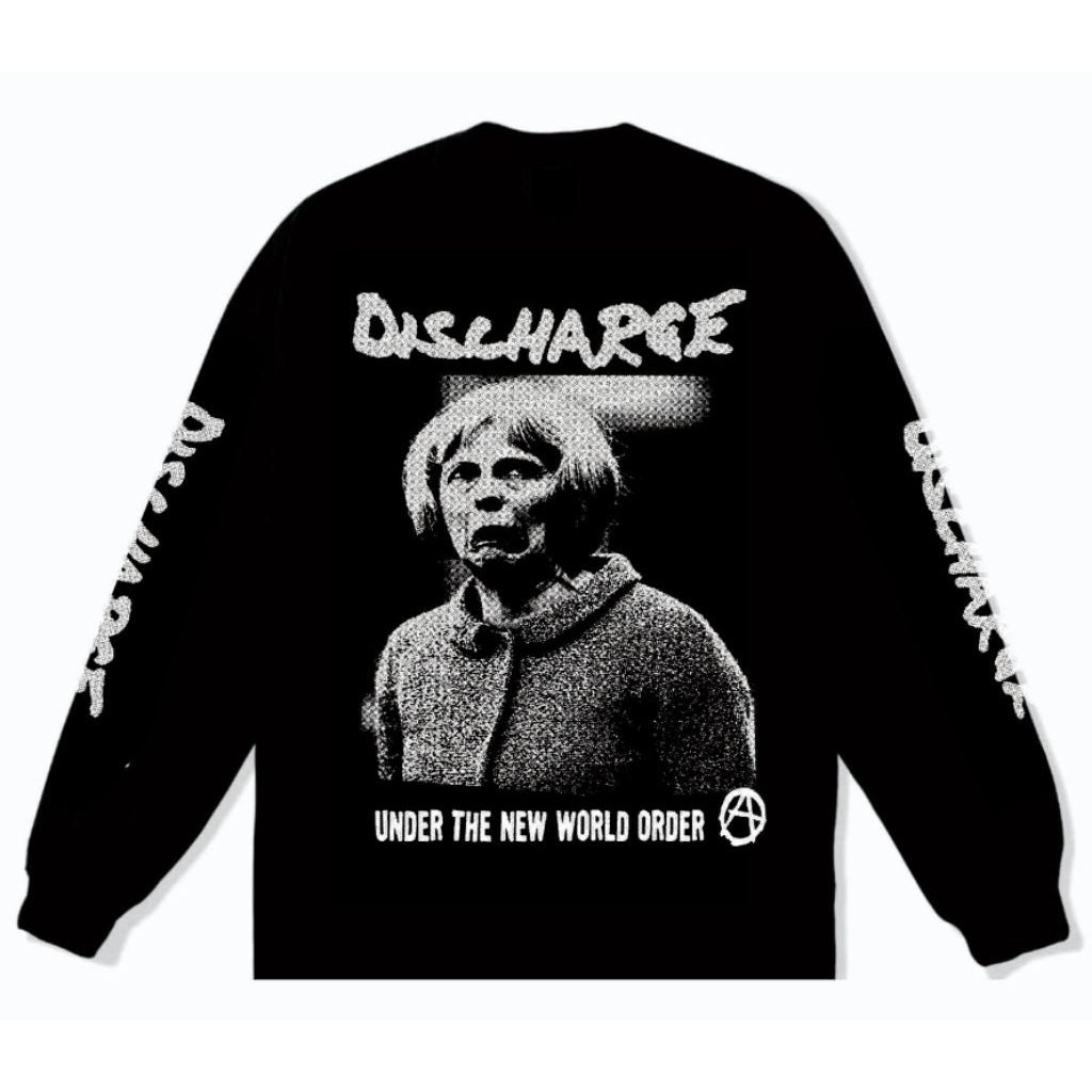 kaos band punk kaos band discharge kaos lengan panjang