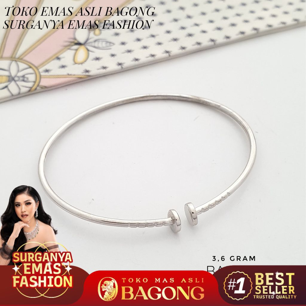 GELANG FASHION PAKU TINJU 17K/750 - ASLI BAGONG GOLD BAGONG EMAS