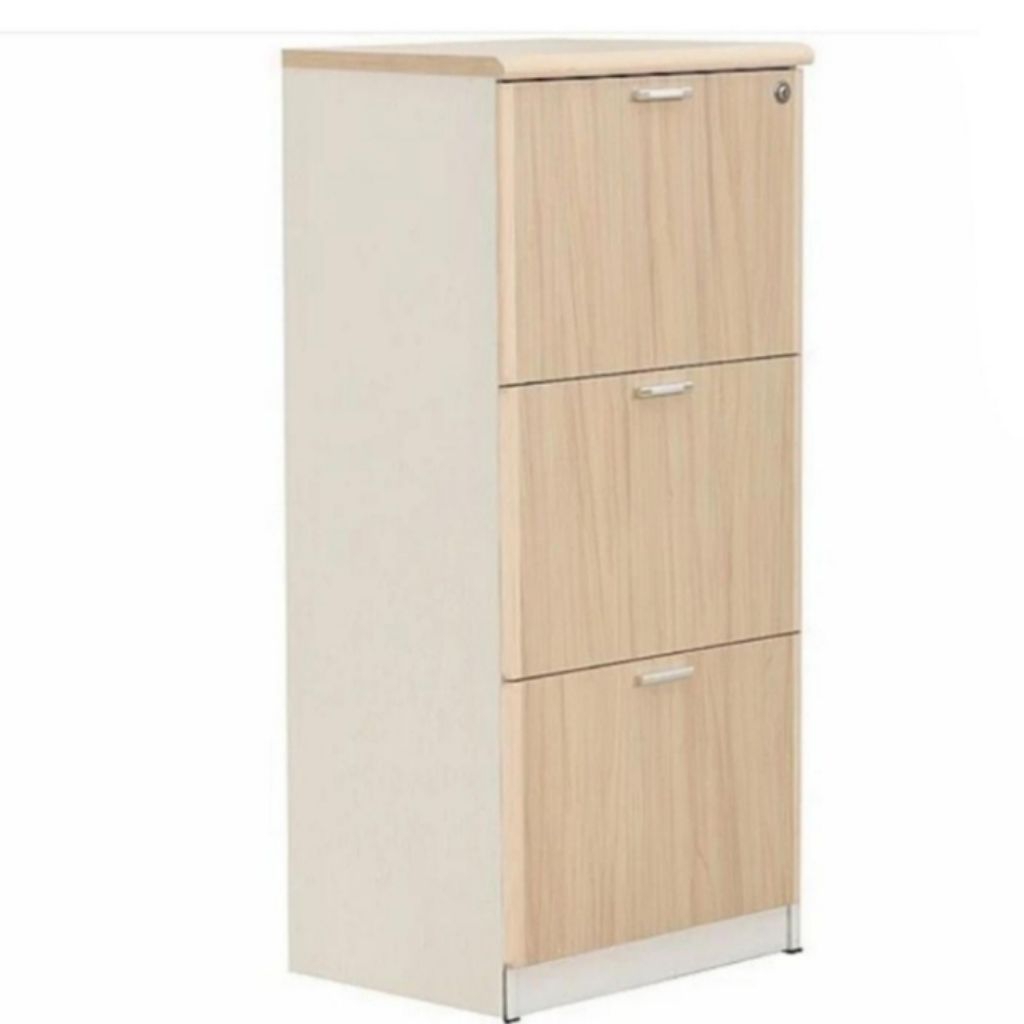 Filling cabinet 3 laci Uno UFL 7263 warna maple white