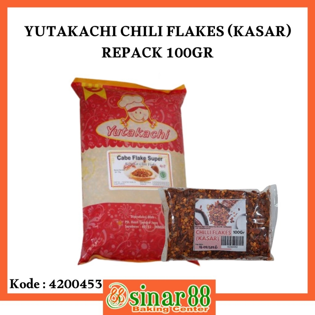 

YUTAKACHI CHILI FLAKES (KASAR) REPACK 100GR